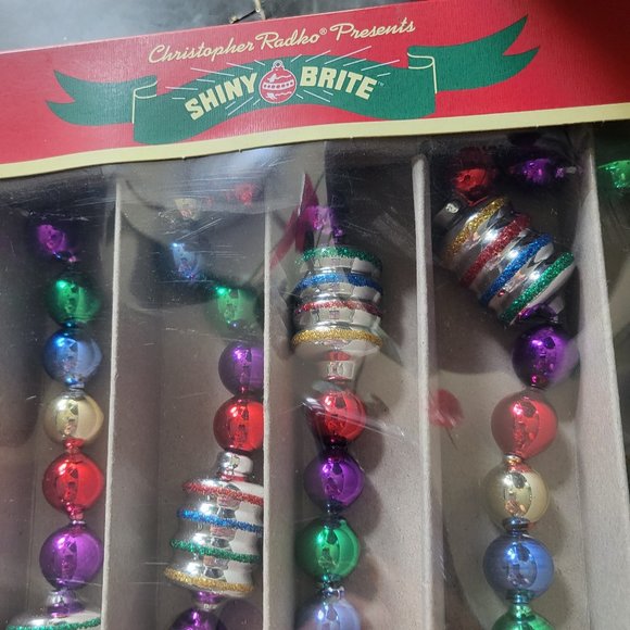 14 FOOT Radko Shiny Brite Glass Garland - Picture 3 of 4